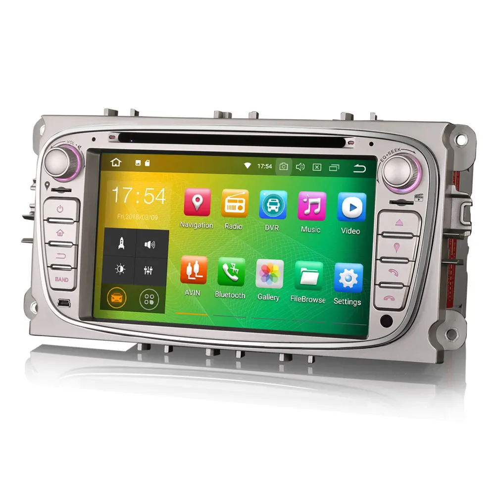 " Android 9,0 OS автомобильный DVD Мультимедиа gps радио для Ford Focus 2007-2010& S-Max 2008-2011& C-Max 2008-2010& Galaxy 2010-2011