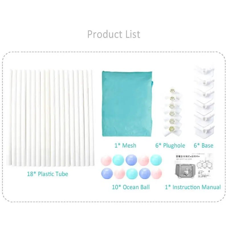 Beli Anak Hexagonal Boks Playard Mainan Dicuci Bola Laut Renang untuk Bayi Balita Bayi Baru Lahir Bayi Aman merangkak