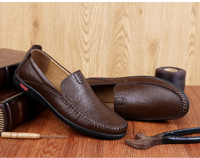 Обувь из натуральной кожи; мужская повседневная обувь ручной работы; кожаные лоферы без застежки; мокасины; обувь для вождения; Sapatos Ho; Мужская обувь; s