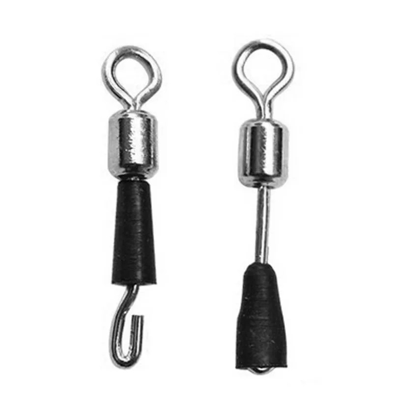 

30pcs Ball Bearing Swivel Solid Rings quick fast link connector Fishing Hook