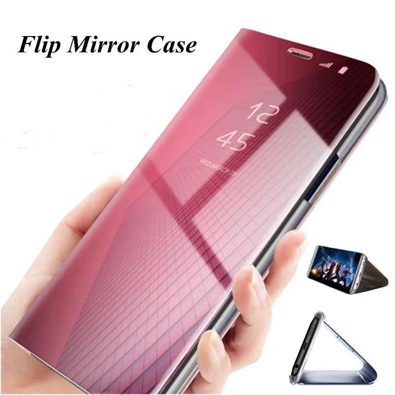 

Clear View Smart Mirror Flip Case for Samsung Galaxy Note 9 8 5 Leather Cover for Samsung galaxy s8 plus s6 s7 Edge Case s9 Plus