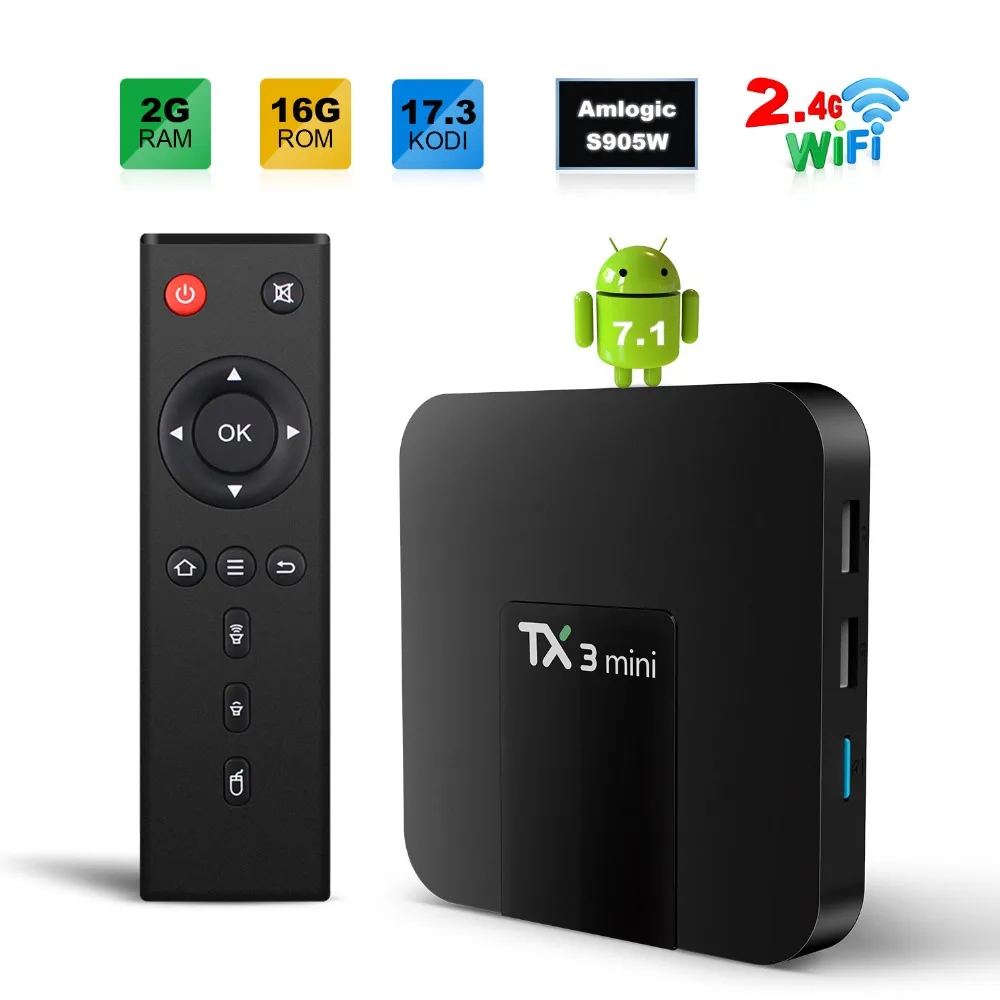 Французский TX3 Мини ТВ приставка android 7,1 2G 16G IP tv box+ с системой Neo IPTV код 1300 live Европа Бельгия Арабский ip tv M3U smart tv приставка