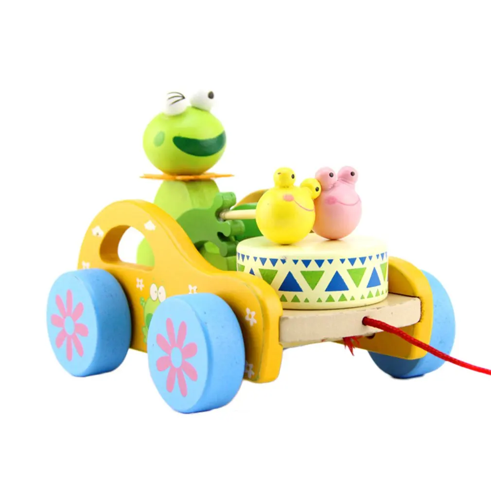 Eative дети тянут лягушка игрушки на поводке родитель интерактивные игрушки; лучший подарок для детей раннего с образовательной подарок