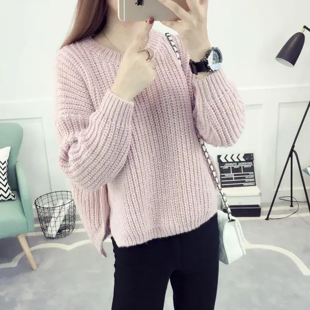 Autumn Winter Women Sweaters And Pullovers Korean Style Long Sleeve ...