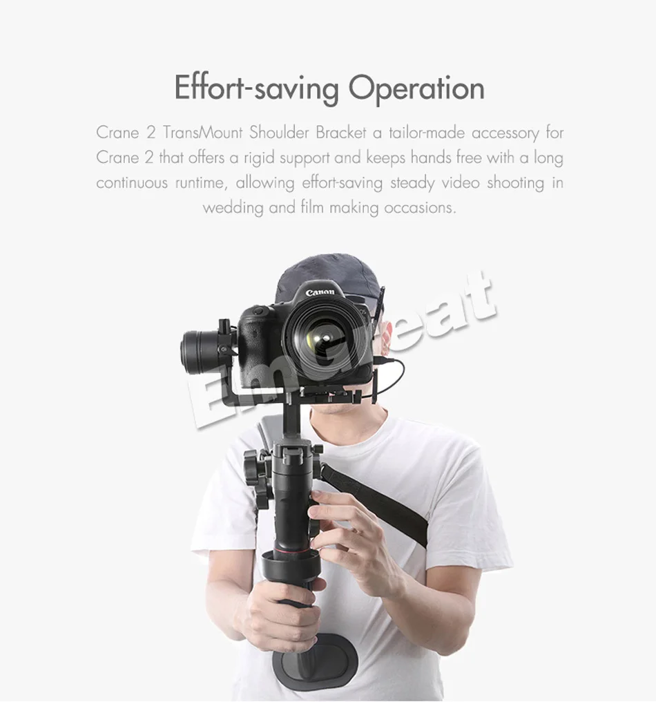 Zhiyun Crane 2 Gimbal аксессуары трансмаунт плечевой держатель Поддержка Rig ручка держатель аналогичный Easyrig ReadyRig Atalas