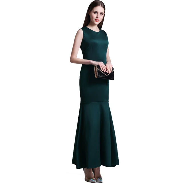 Hot Fish Tail Style S Xl Quality Las Elegant Dress Women Long Hot Fish Tail Style S Xl Quality Las Elegant Dress Women Long Ankle Length