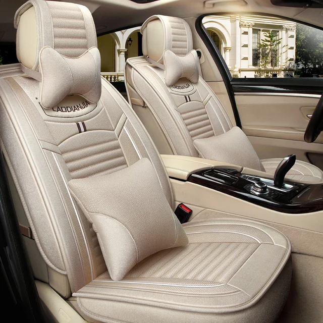 Universal (front& back) linen car seat covers For Jaguar All Models XF