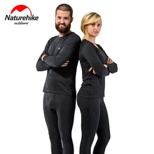 Naturehike Спортивное функциональное термобелье для мужчин и женщин унисекс осень зима теплый Велоспорт Лыжный Спорт быстросохнущие спортивные бюстгальтеры