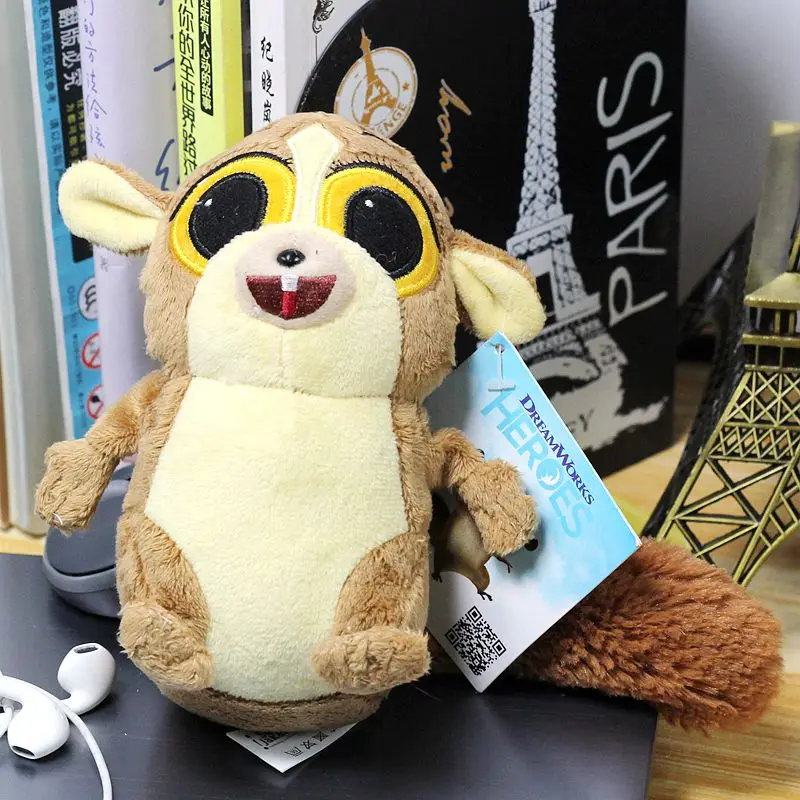 Madagascar 2 Penguins Mort the Lemur 17cm Plush Doll PP Cotton New