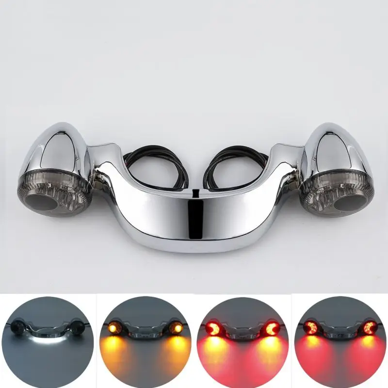Turn Signal Rear Tail Light Bar For Harley Davidson Street Road Glide