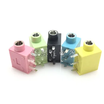 

50pcs/Audio socket 3.5MM Earphone socket PJ-325 5 Pin Dual track stereo black