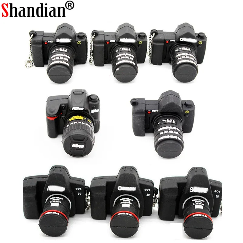 

SHANDIAN pendriver photo images camera model pendrive 4gb/8gb/16gb/32gb/64gb usb2.0 flash pen drive memory stick for photography