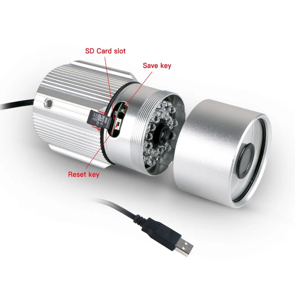 

Outdoor CCTV Digital Video Recorder Security Camera System Built In TF Card 24 Infrared Light