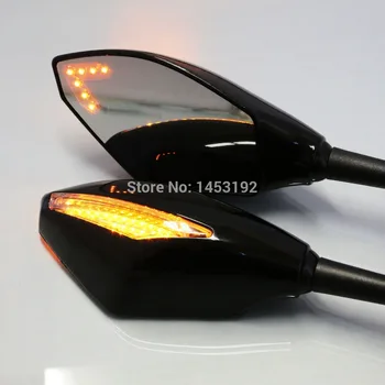 

MOTORCYCLE LED TURN SIGNALS REARVIEW MIRRORS For HONDA For SUZUKI For KAWASAKI For YAMAHA