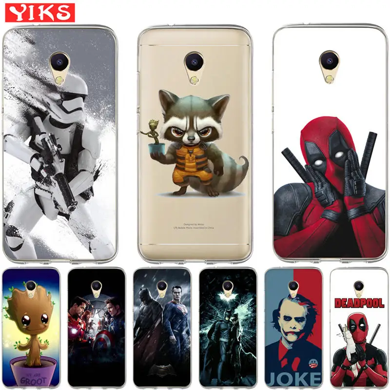 

Raccoon Deadpool Joker Cases For Meizu M5C M3s M5s M3 M5 M6 Note Soft Cover Back Cases For Coque Meizu U10 U20 Pro 6 Case Etui