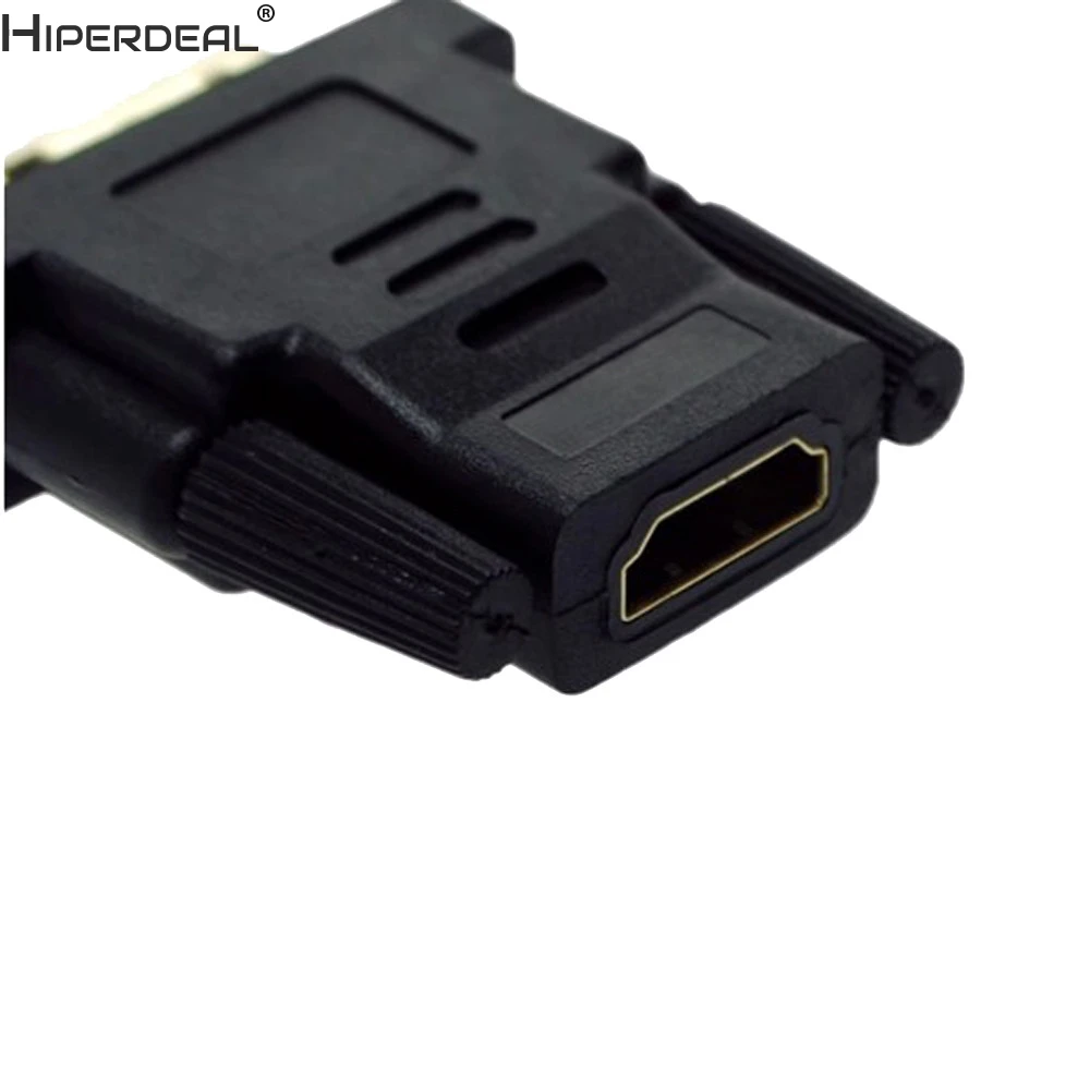 HIPERDEAL DVI-D Мужской(24+ 1 pin) к HDMI Женский(19-pin) HD HDTV монитор дисплей адаптер Oct30HW