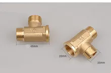1/2″ BSP Female x 1/2″ BSP Male Thread Tee Type 3 Way Brass Pipe Fitting Adapter Coupler Connector For Water