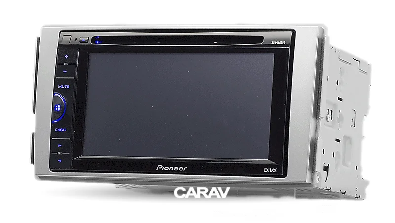 CARAV 11-449 автомобильный стерео радио установка рамка двойной Din в тире Facia фасции комплект для HYUNDAI Santa Fe 2006-2012(Siver