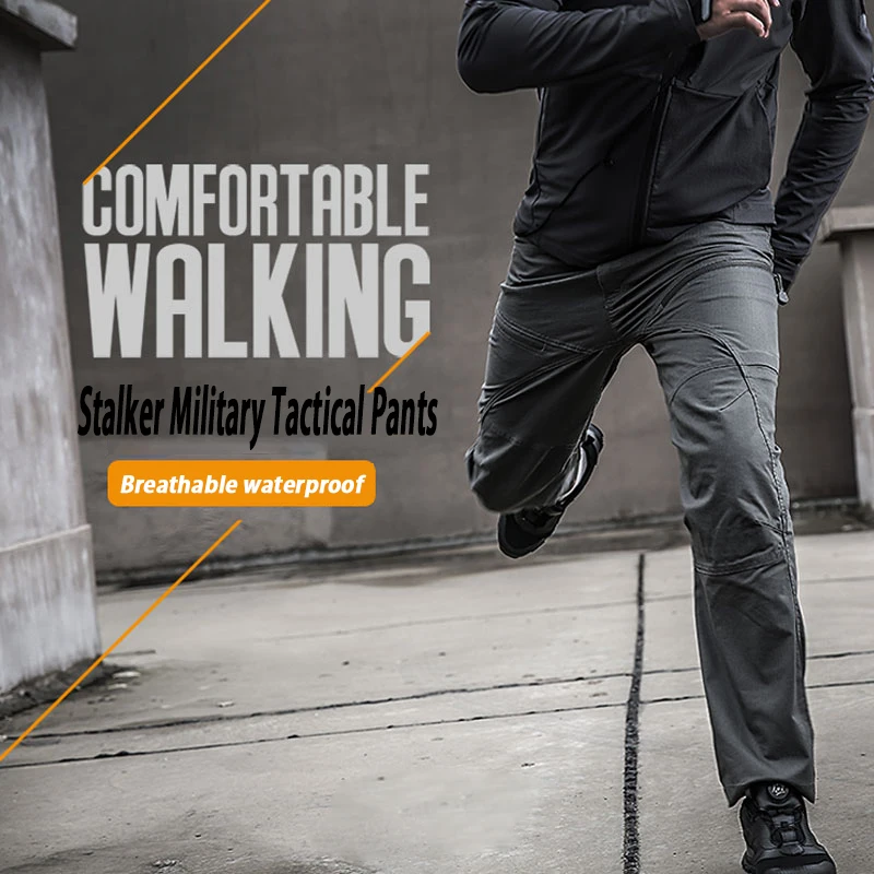 Streetwear Summer Waterproof Tactical Pants Male Joggers Casual Men's Cargo Pants Trousers Military Army Black Sweatpants Women