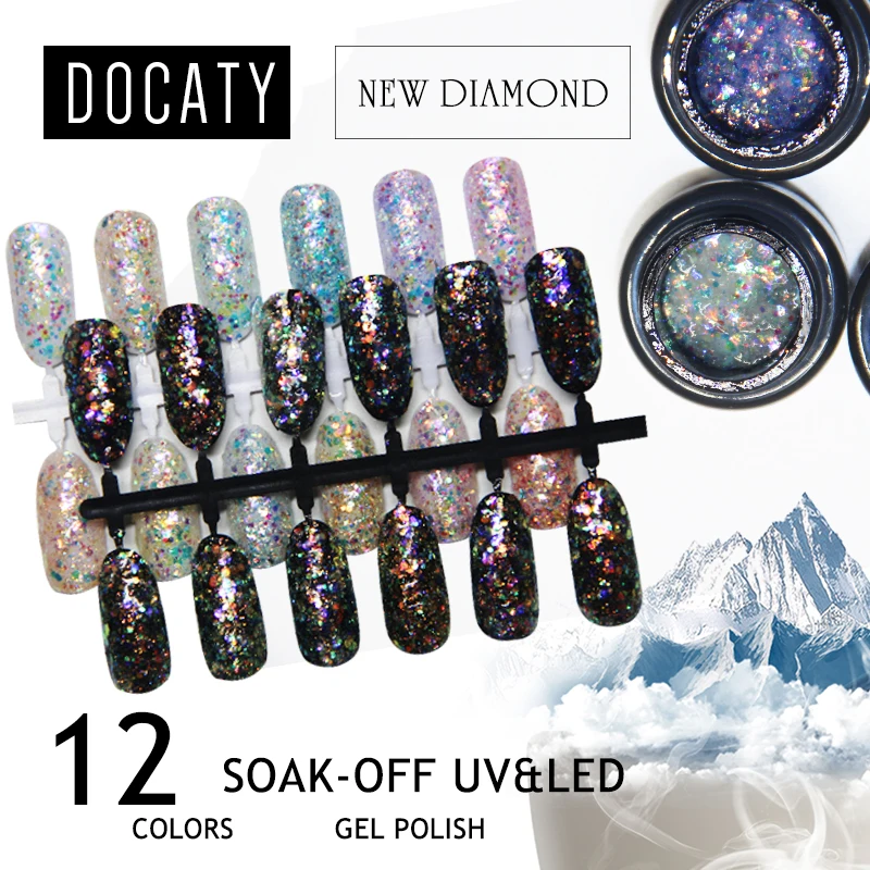 Docaty косметика парфюмерия диспенсер 5 мл гель для ногтей алмазов картина нового УФ