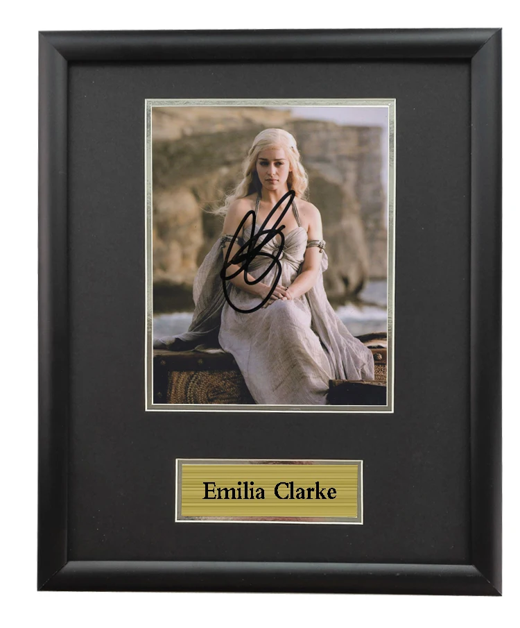 

Photo Framed with SA COA Emilia Clarke autographed signed