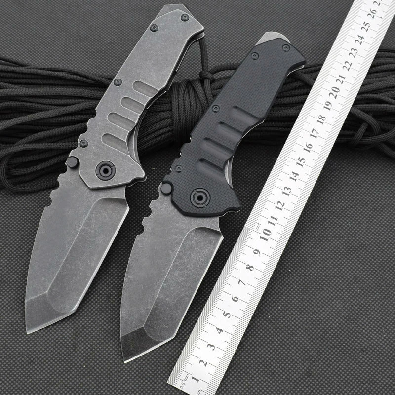 440C Steel Blade Survival Knife Medford Folding Knife Steel/G10 Handle