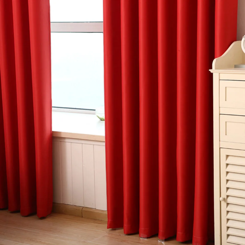2 шт затемненные шторы все тени изоляционная ткань гостиной шторы для спальни окна кухонные занавески