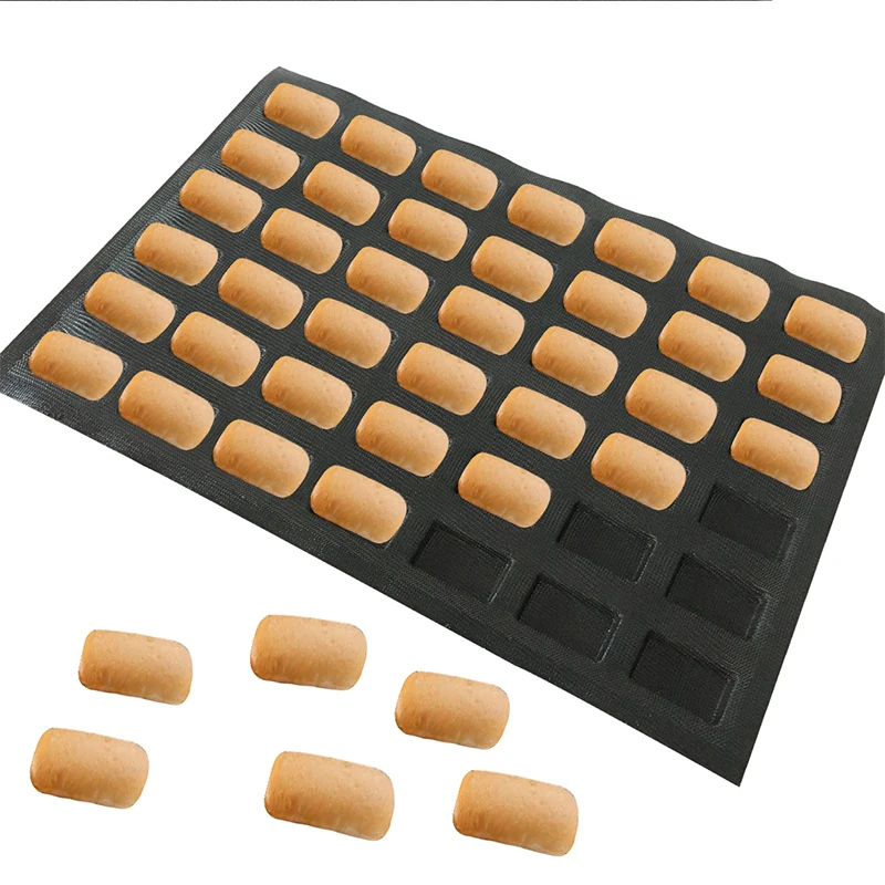 38x55CM sandwich silicone perforated Bread Baking Forms 42 channels