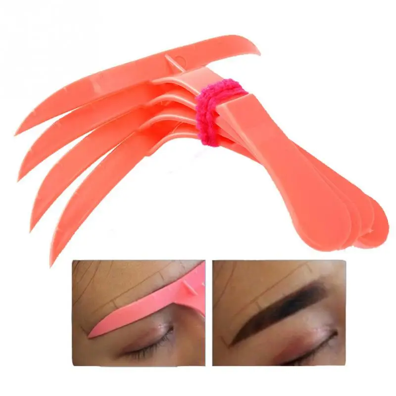 

4pcs/Set Korean Design Microblading Training Makeup Tools Eyebrow Shaping Stencils Eyebrows Grooming Tools Stencil