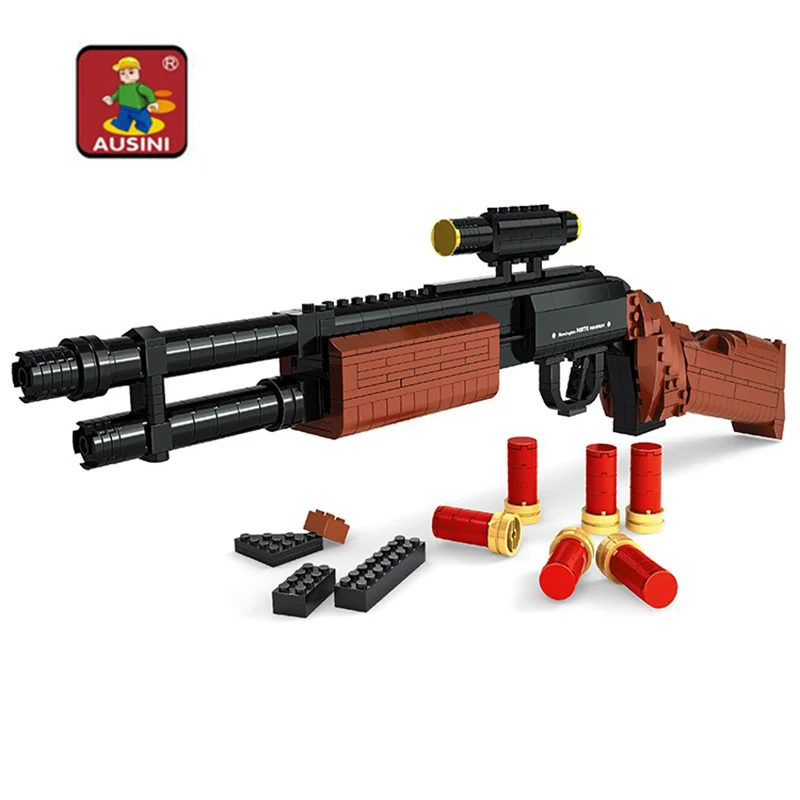 A Models Building toy Compatible with Lego A22804 527pcs Gun M870 Blocks Toys Hobbies For Boys Girls Model Building Kits