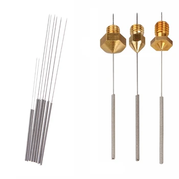 

1 Set 8Pcs Stainless Steel Nozzle Cleaning Needle 0.2/0.25/0.3/ 0.35mm For 3D Printer Parts Accessories