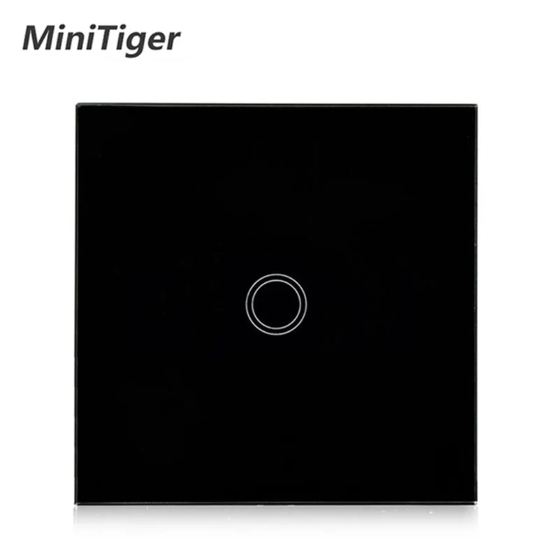 

Minitiger Touch Switch 1 Gang 1 Way,Wall Light Touch Screen Switch,Crystal Glass Switch Panel,Can not be remote controlled