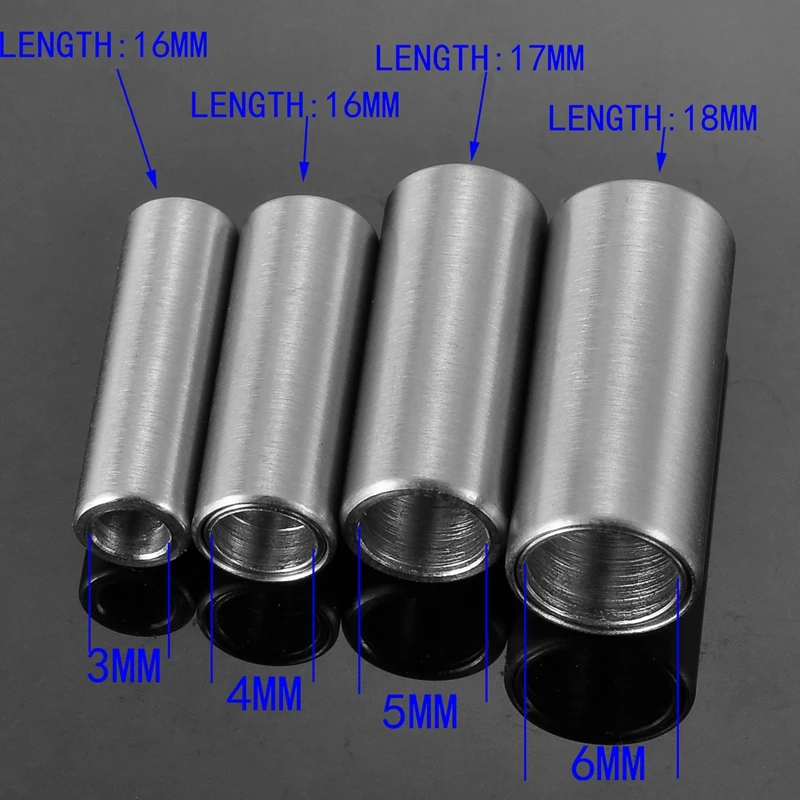 

LASPERAL 1PC Silver Plated Stainless Steel Clasp Frosted Magnetic Clasps For Necklaces Bracelets DIY Jewelry Findings