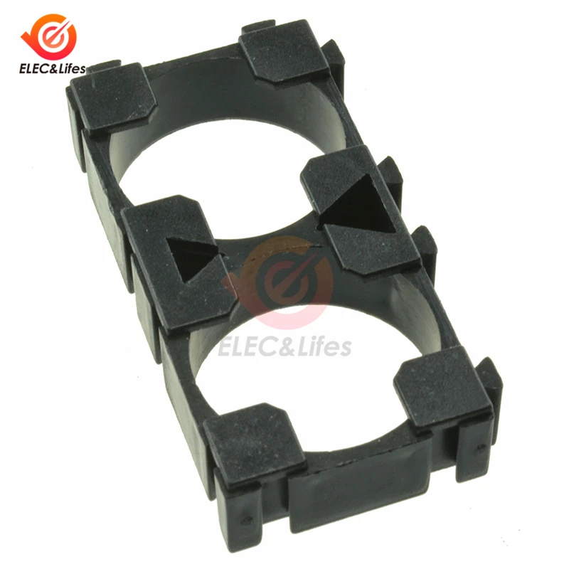 

2 Cell Battery Spacer 18650 Radiating Shell Plastic Batteries Holder Bracket DIY Anti Vibration Battery Storage Case
