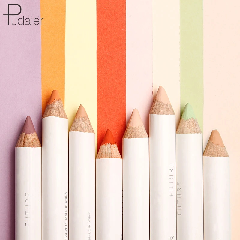 Pudaier, 8 цветов, консилер, карандаш для лица, акне и черных точек, покрытие для макияжа, палитра, основа, карандаш для контура глаз, TSLM2