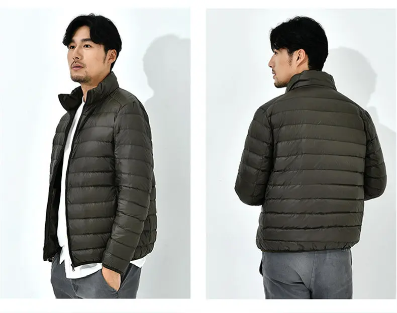 9Colors 90% white duck down jacket men winter ultralight thin male parka coat man brand clothing Muls High quality outwear MD701-15