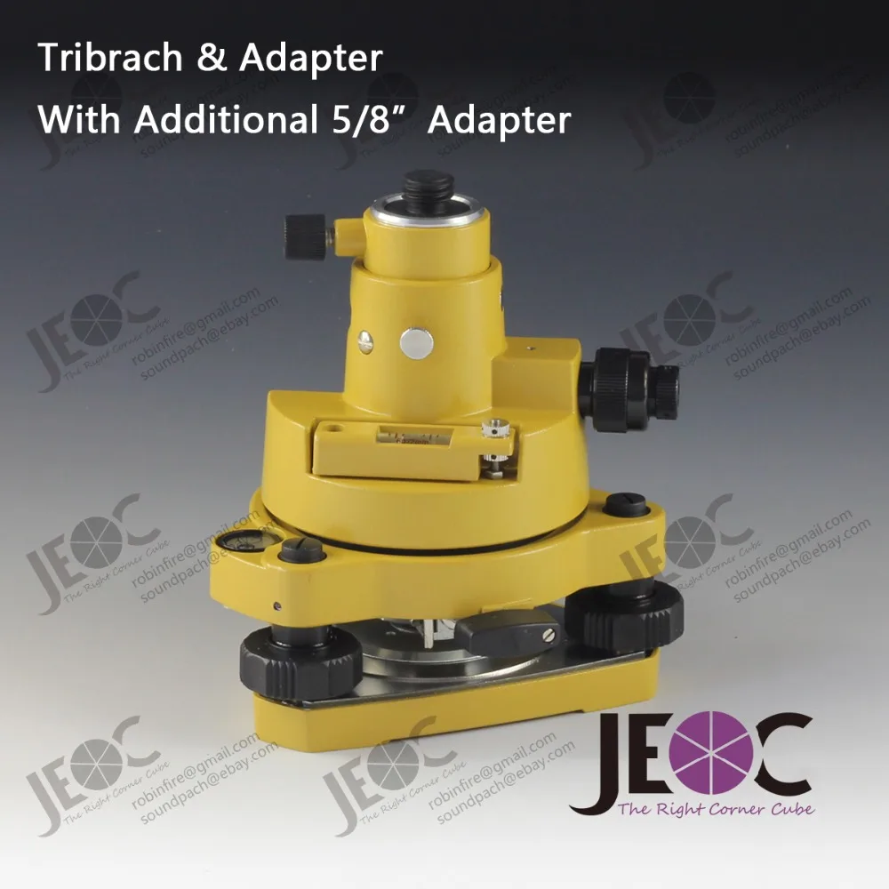 

Topcon Style Tribrach & Adapter, with optical plummet & additional 5/8" adapter