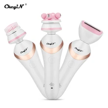 3 в 1 Многофункциональный перезаряжаемый триммер для лица, очищающее средство, щетка для лица, очищающее устройство для женщин, электробритва, массажер для женщин