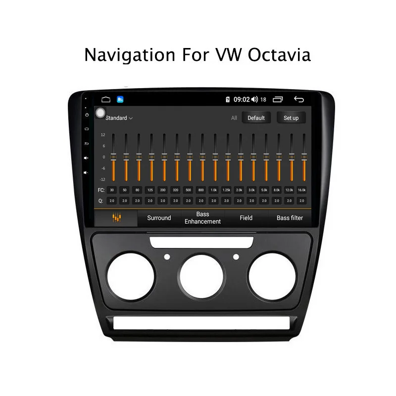 Best 10.1" Android 8.1 8 core 4G RAM 64G ROM GPS Navigation Car Radio For Skoda Octavia 2007-2014,with Carplay/4G LTE 4