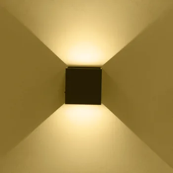 

Jiawen 2pcs/lot 5W LED Wall Lights Aluminum Up and Down Sconce Lighting LED Cube Lamp for Bathroom Vanity Lighting