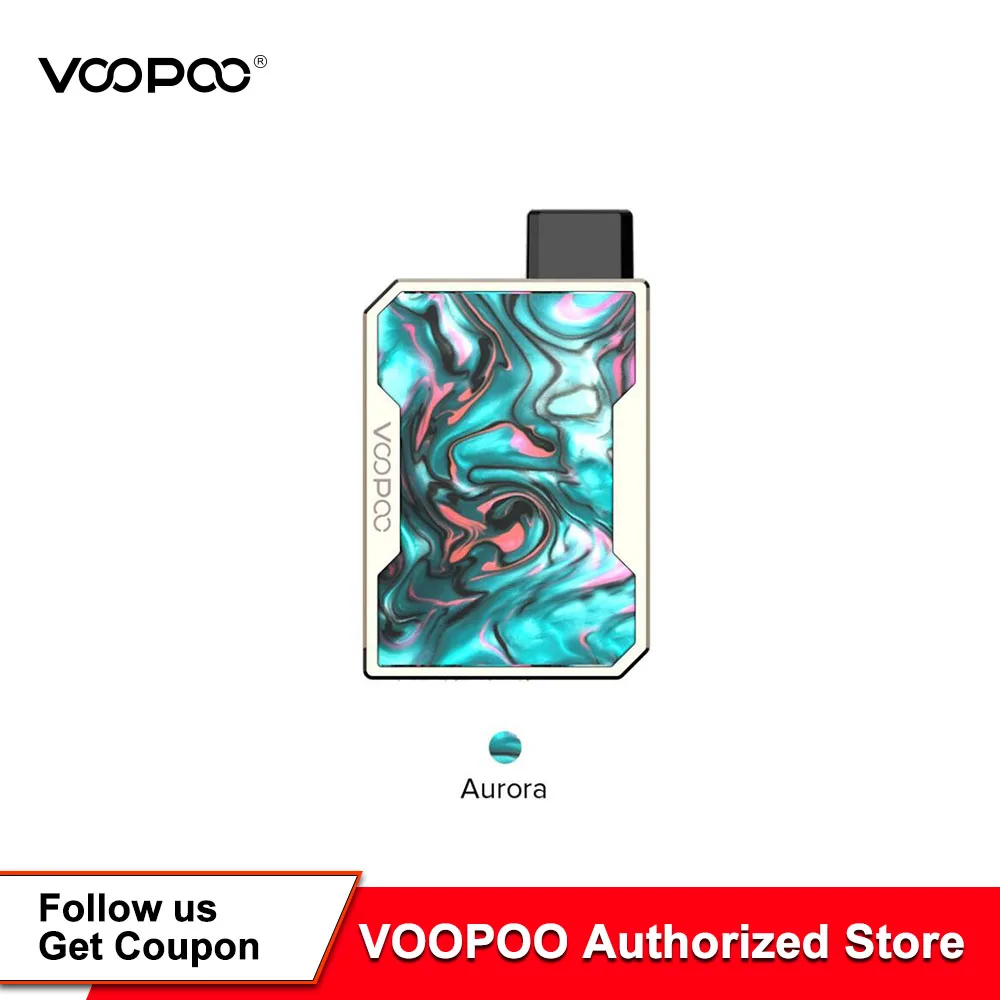 Оригинальный Voopoo перетащите нано Pod Vape комплект с 750 мА/ч Nano Батарея электронная