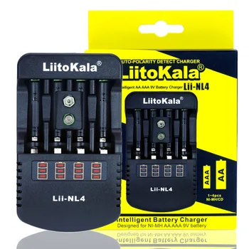 

NEW Liitokala Lii-NL4 Multifunction Charger 1.48v 1.5V Ni MH AA / AAA 9V Battery Charger DC:12V 1A,AC:110-240V