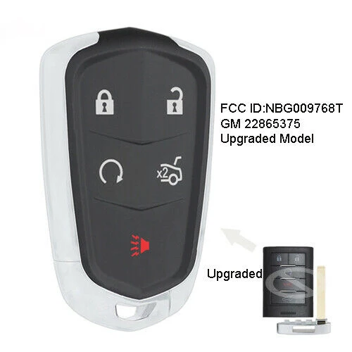 

KEYECU Upgraded Smart Proximity Remote Key Fob for Cadillac SRX ATS XTS - NBG009768T