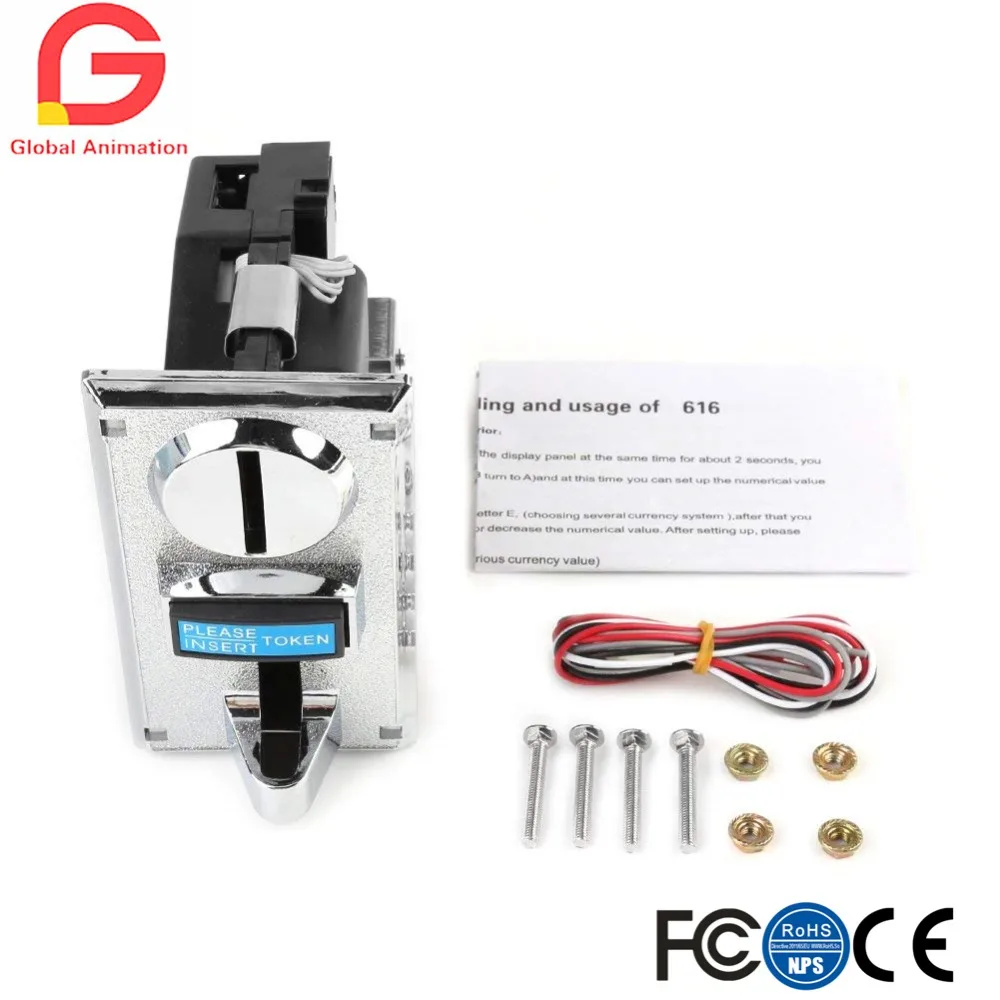 

6 Kinds Different Coins Selector Acceptor for Arcade Video Games Vending Machine Part Support Multi Signal Output