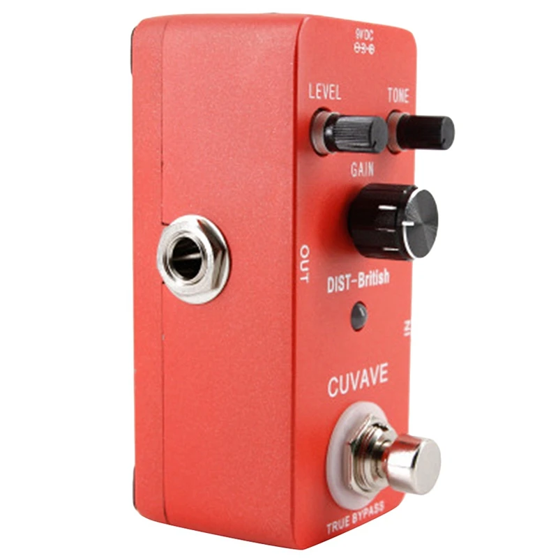 Cuvave Guitar Effect Pedal Effects Distortion British Stompbox True Bypass Based On Classic Amp | Спорт и развлечения