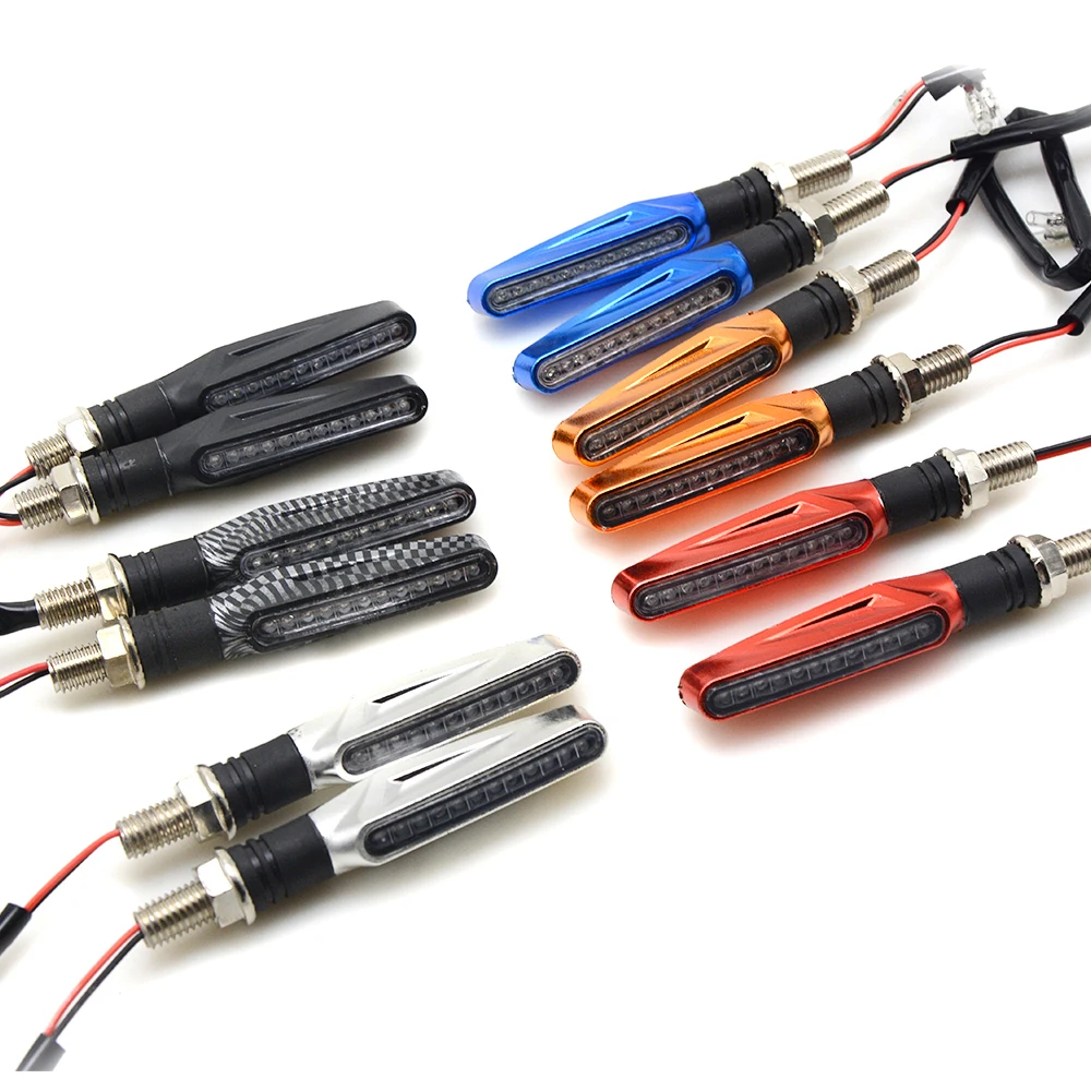 

12V Universal Motorcycle LED Turn Signal Light Indicators Amber Blinker Light Motorcycle Turn Signal Indicator Light Lamp