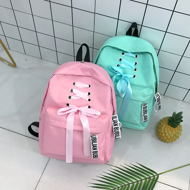 Blogforbing 激安 リボンスクールバッグ用十代の女の子ピンクキャンバスバックパック韓国 原宿オル学生ミニバックパック女性大学校バッグ オンライン 価格 Blogforbing 激安 リボンスクールバッグ用十代の女の子ピンクキャンバスバックパック韓国 原宿オル学生ミニバックパック女性大学校バッグ オンライン 価格