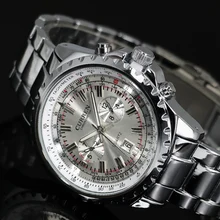 2016 Top marque de luxe hommes montres hommes montres-bracelets en acier inoxydable bracelet affaires robe montre Reloj Hombre horloge hommes