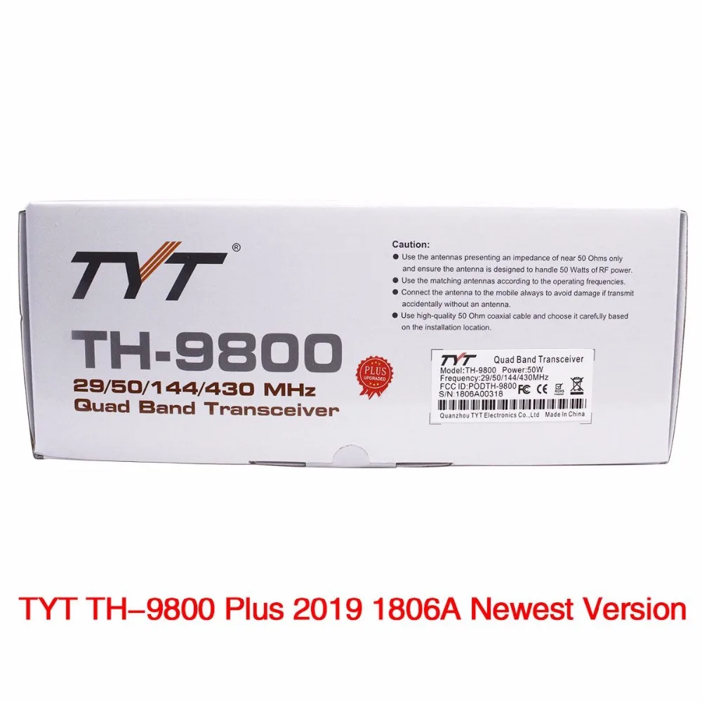 TYT TH-9800 Plus мобильное радио 1806A версия четырехдиапазонный трансивер TH9800 портативная рация автомобильный Грузовик радио ретранслятор скремблер