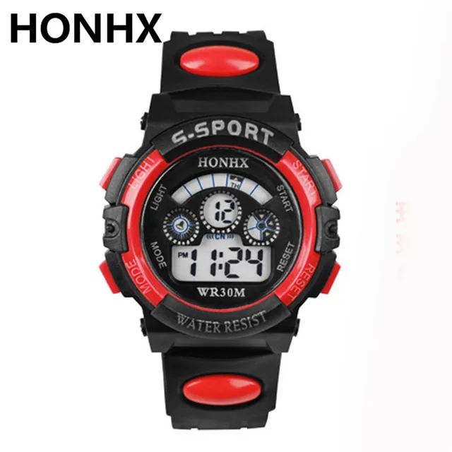 2017 HONHX Relogio Masculino Waterproof Children Boy Hours Digital LED Quartz Al 2017 HONHX Relogio Masculino Waterproof Children Boy Hours Digital LED Quartz Al